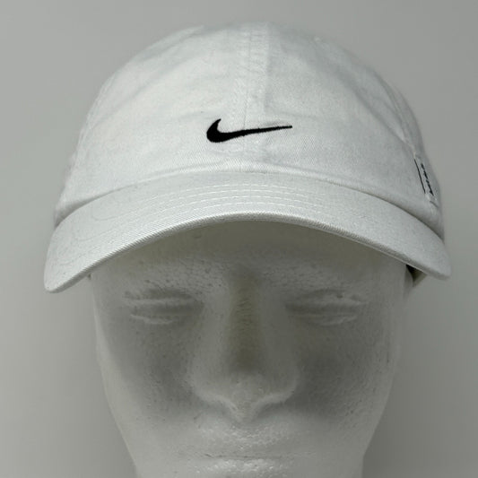Nike Center Swoosh Just Do It Dad Hat Baseball Cap White Logo Strapback 6 Panel