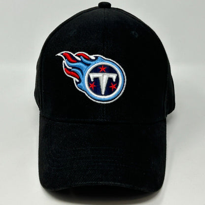 Tennessee Titans Hat NFL Football Black Reebok Six Panel Strapback Baseball Cap