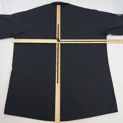 Arcade Fire Roadie Button Front Shirt Local Crew We Tour Black Mens XL X-Large