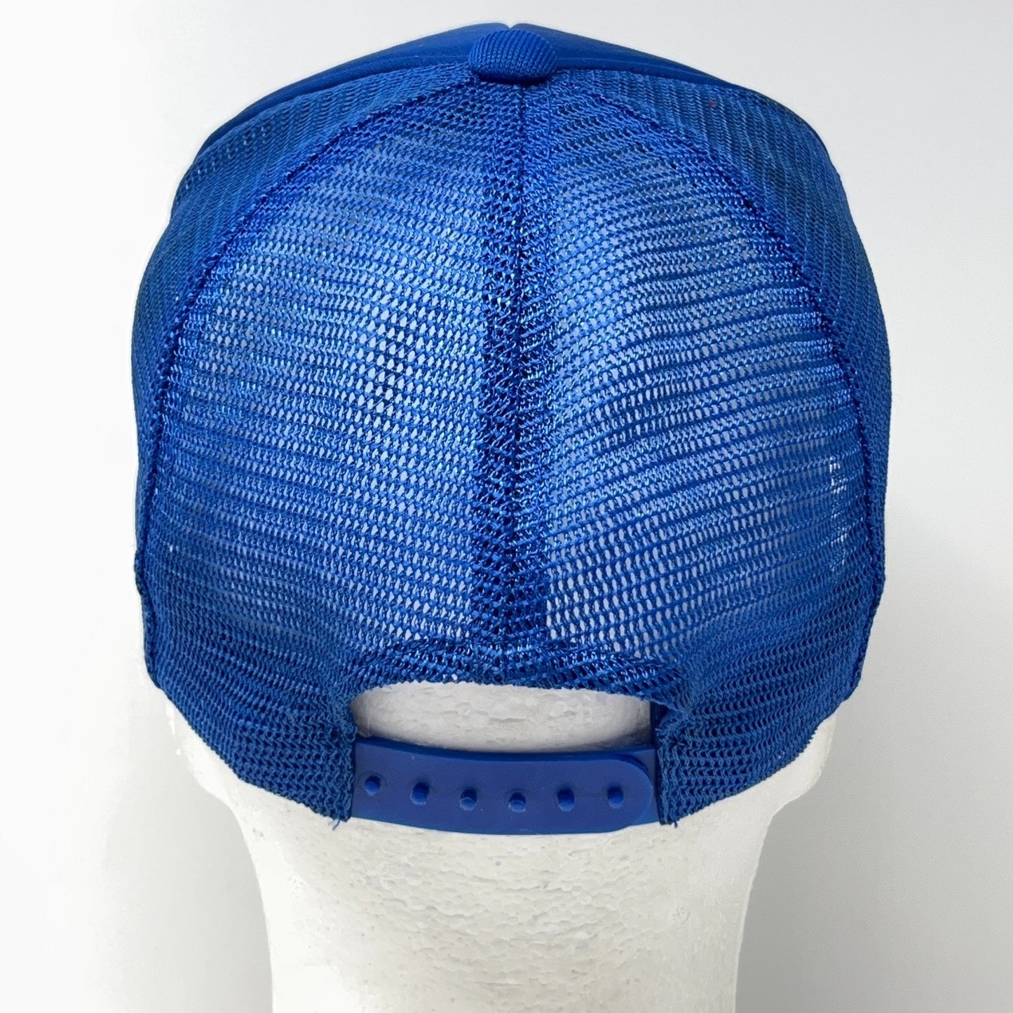 Vintage 80s Fields Hardware Trucker Hat Baseball Cap Waynesville Snapback Blue