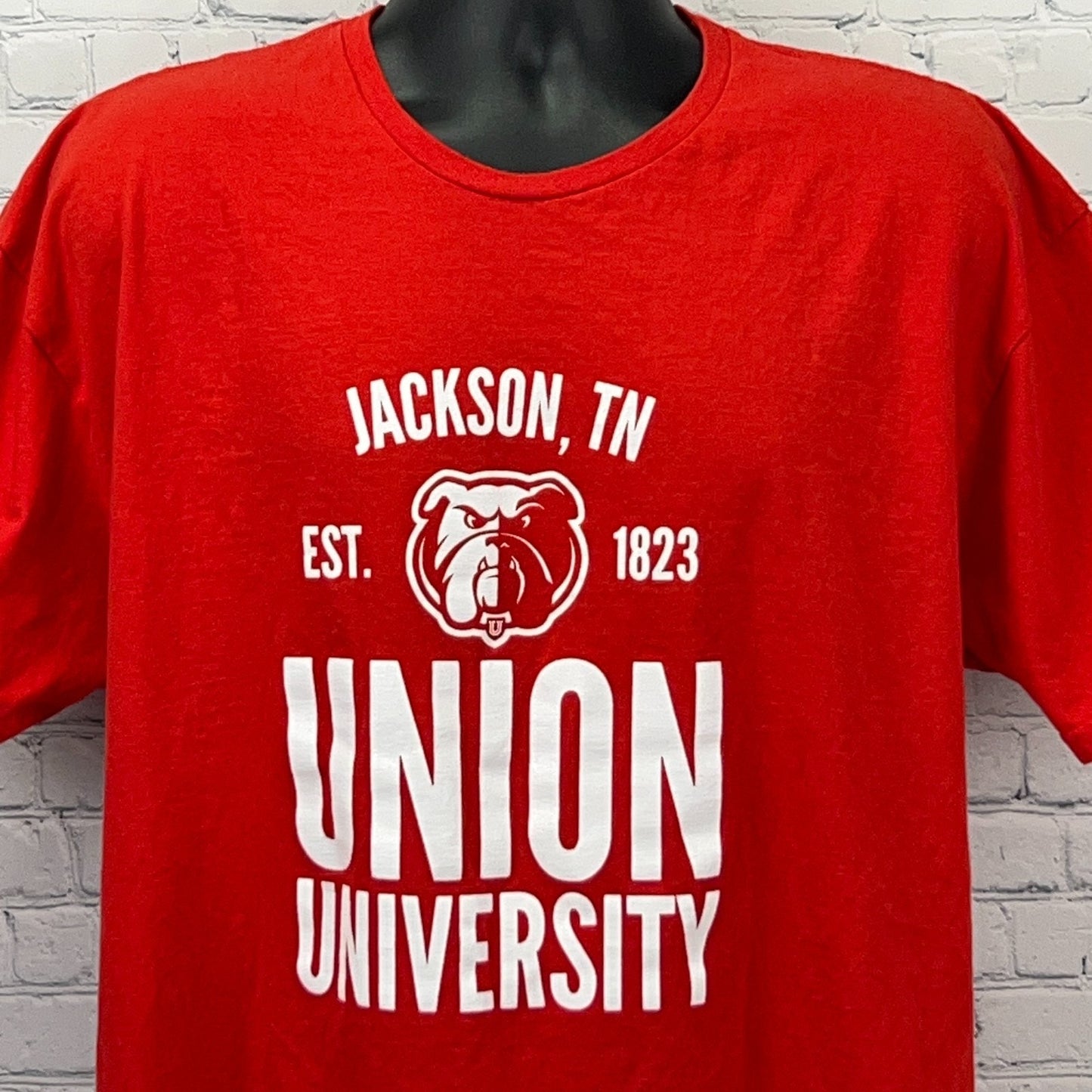 Union University Bulldogs T Shirt Unisex 2XL XXL Red Jackson Tennessee Baptist