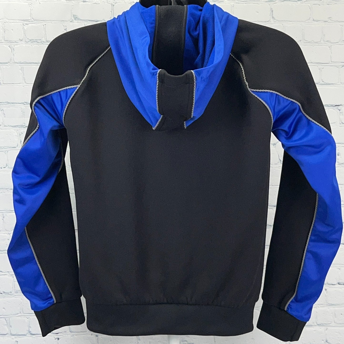 Armani Exchange AX Hoodie Hooded Sweatshirt Full Zip Black Blue Mens S Small