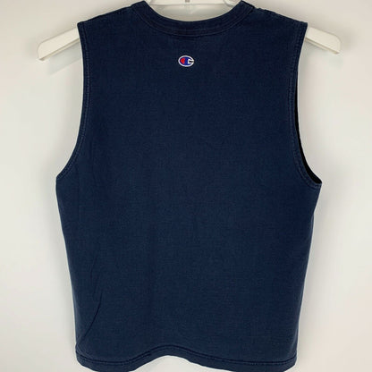 Vintage Champion Youth Tank Top T Shirt X-Large 18-20 90s Made In USA Kids Blue