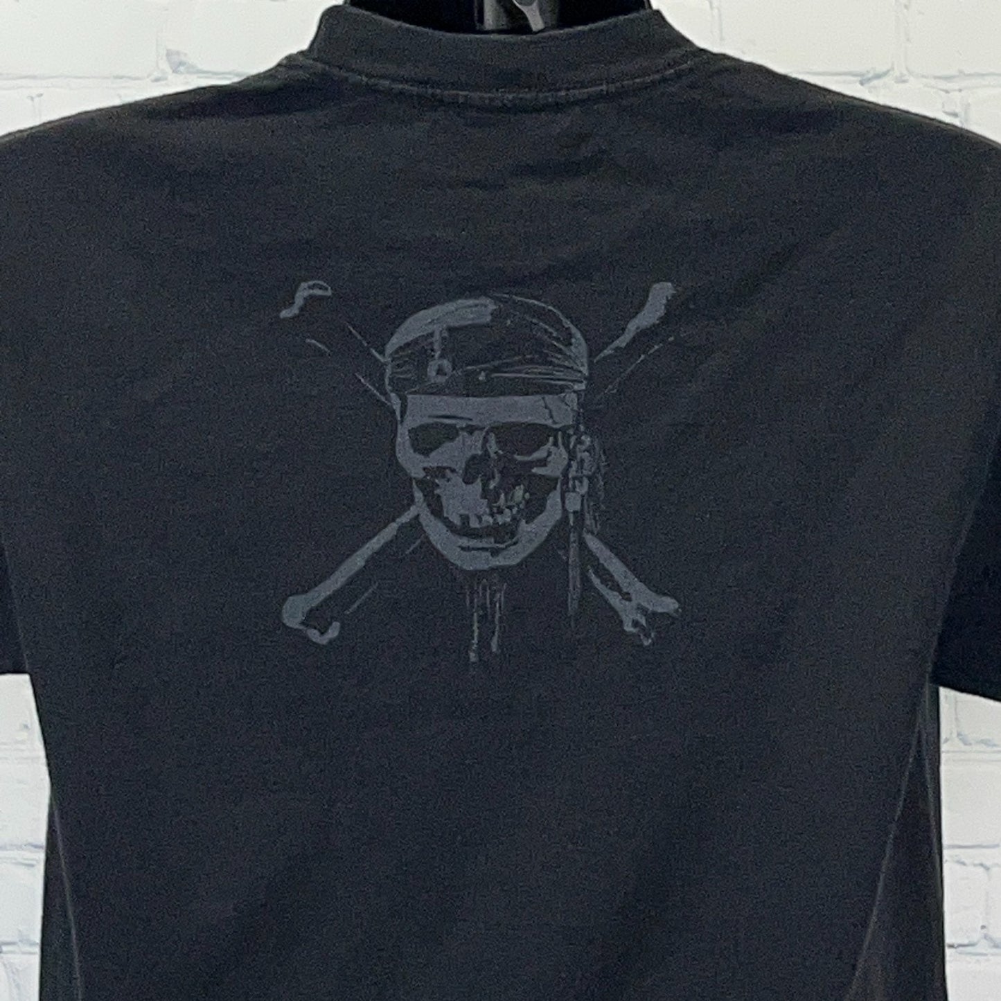 Vintage Pirates of the Caribbean T Shirt At Worlds End Las Vegas Black M Medium