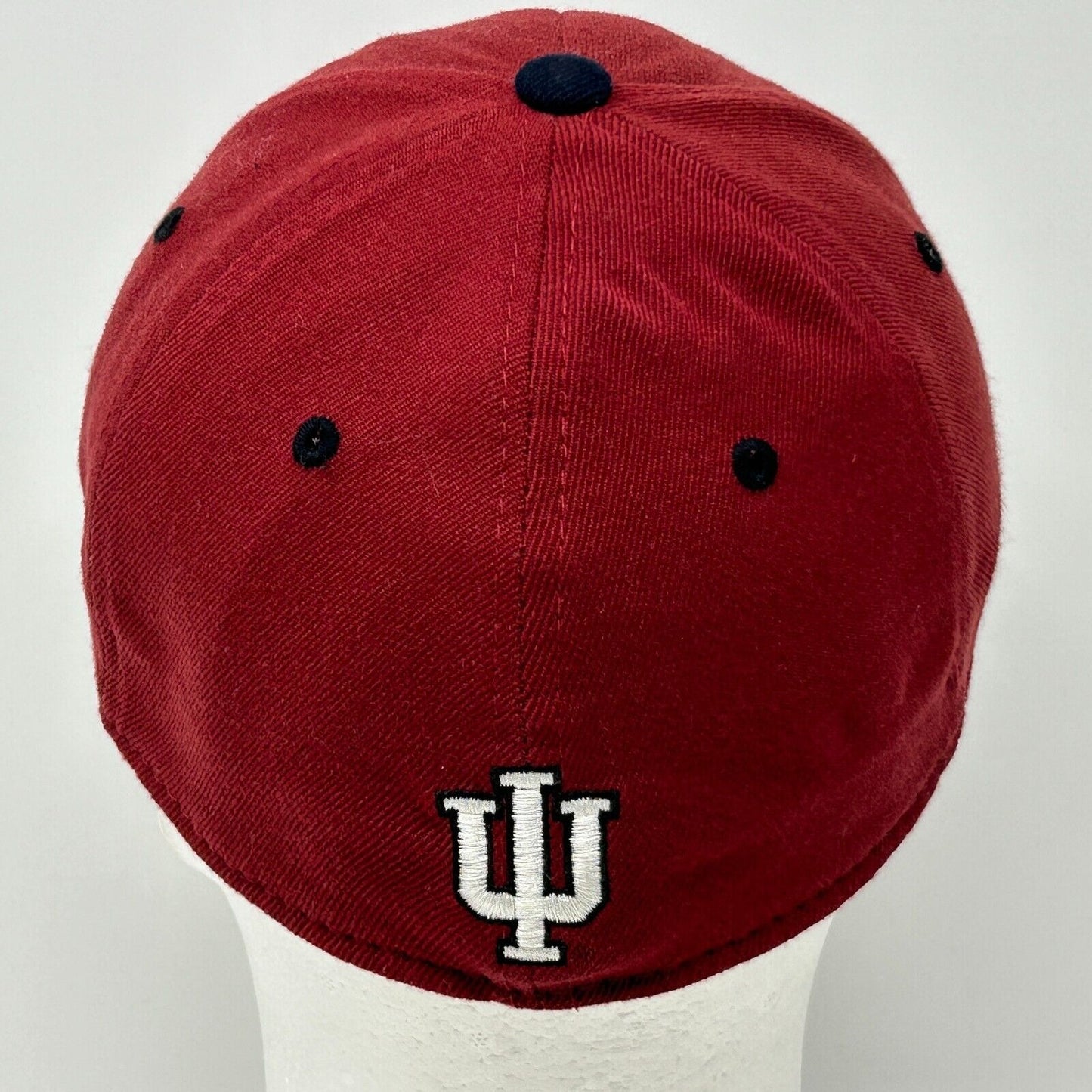 Indiana University Hoosiers Baseball Hat Cap IU NCAA Red One Flex Fitted M/L