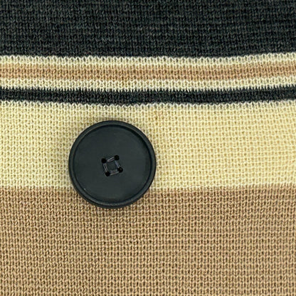 Vintage 60s Wool Sweater Jacket Collared Gia Ninno Joyce Beige Womens S Small