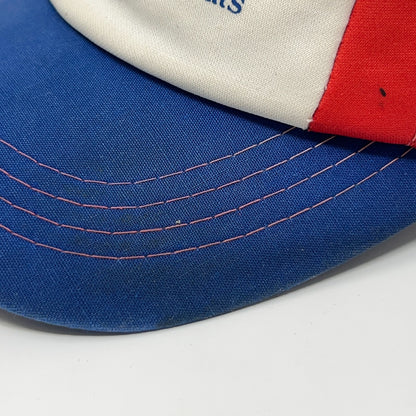 Vintage 80s Bass Cat Fishing Boats Trucker Hat Baseball Cap Mesh Snapback Blue