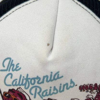Vintage 80s The California Raisins Trucker Hat Baseball Cap 3 Stripe Black 1987