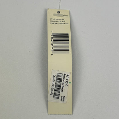 DKNY Full Zip Mock Neck Sweater Long Sleeve Cotton Navy Blue Mens L Large - Neon Vintage