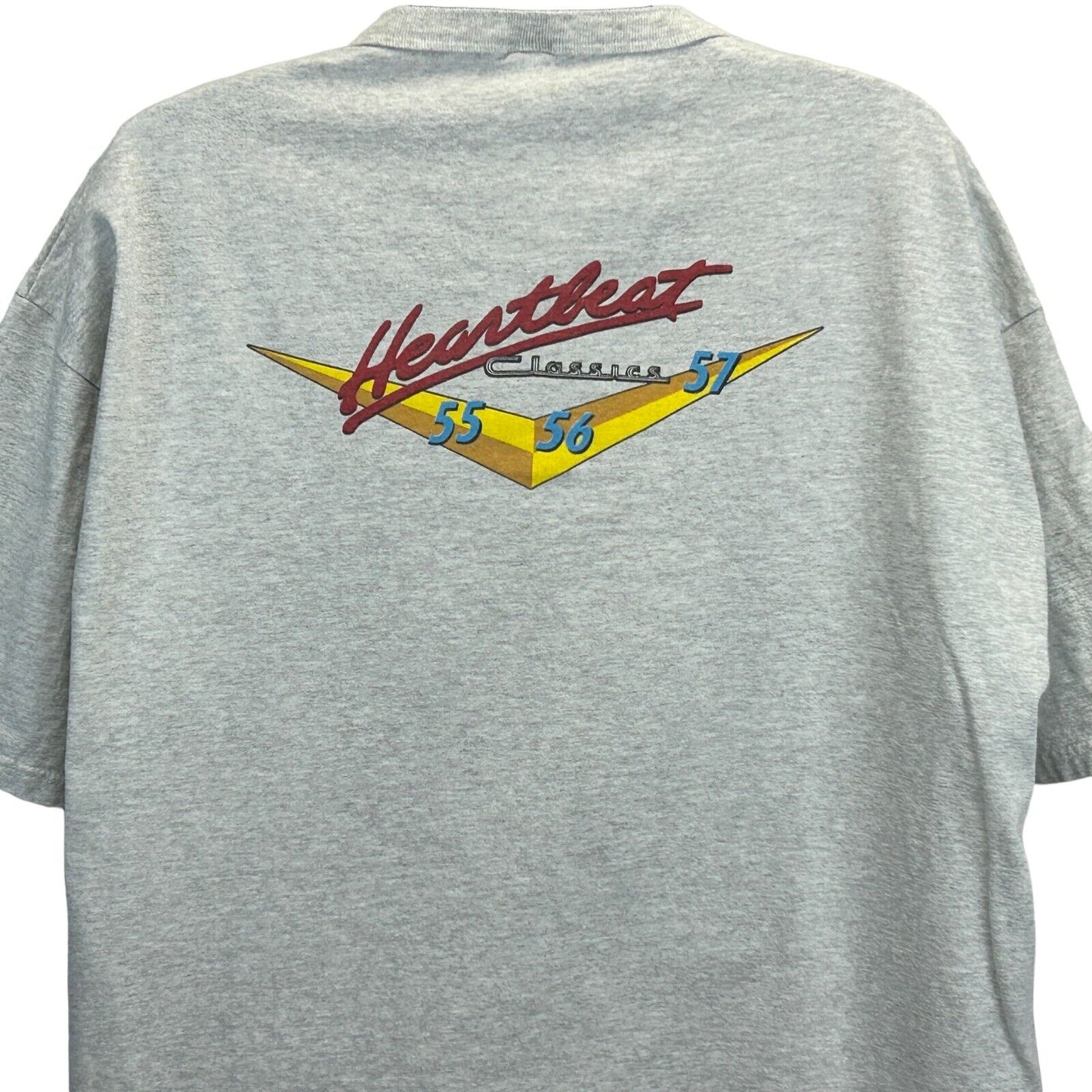 Chevrolet Heartbeat of America 1955 56 57 Vintage 90s T Shirt 3XL Classic Cars