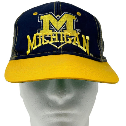 Michigan Wolverines Hat Vintage 90s Blue The Game University NCAA Baseball Cap
