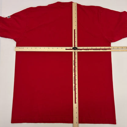 Vintage Pearl Jam T Shirt Mens L Large Red Y2Ks Eagle Snake Hot Rod Skateboard