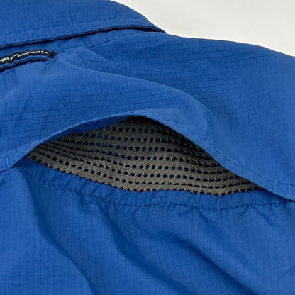 ExOfficio Button Front Shirt Hiking Hiker Fisherman Fishing Vented Blue S Small