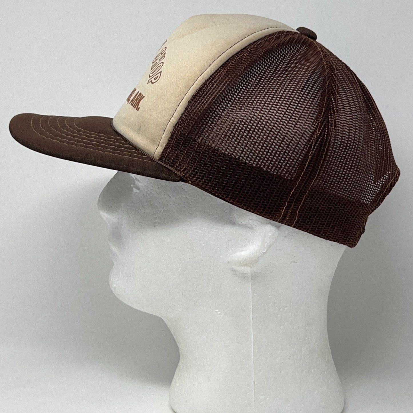 Vintage 80s Todd Body Shop Trucker Hat Baseball Cap Arkansas Snapback Brown