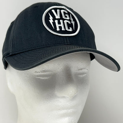 Violent Gentlemen Hockey Club Patch Hat Baseball Cap FlexFit S-M Black VGHC Bolt