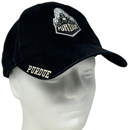 Gorra de béisbol con correa trasera negra de los Boilersmakers de la Universidad de Purdue Russell Athletic