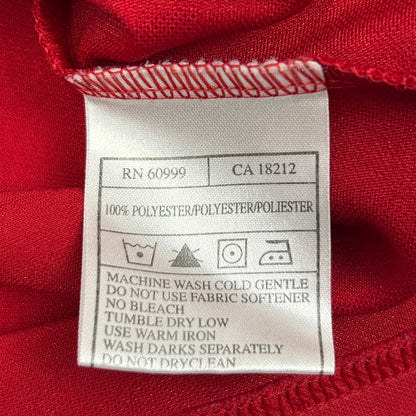 Houston Rockets Golf Polo Shirt Red Partner Classic 2011 Antigua Mens XL X-Large - Neon Vintage