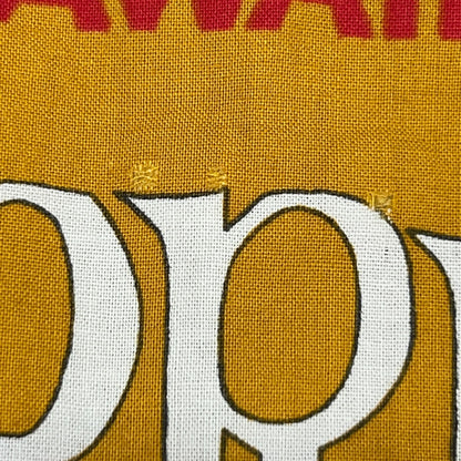 Vintage 70s Primo Hawaiian Beer Button Front Camp Shirt Brewery Yellow L Large