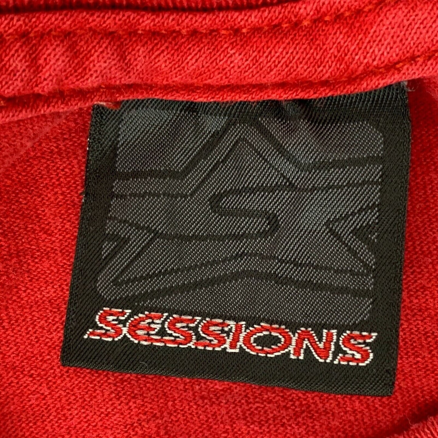 复古破旧 Sessions T 恤 男式 X-Large 滑板 运动 红色