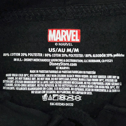 Marvel Deadpool Wolverine Best Friends Full Zip Hoodie M Medium Black Disney