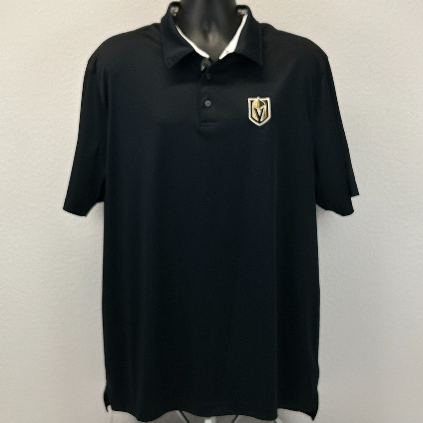 Las Vegas Golden Knights Polo Shirt Golf Golfer Golfing NHL Hockey Black XXL 2XL