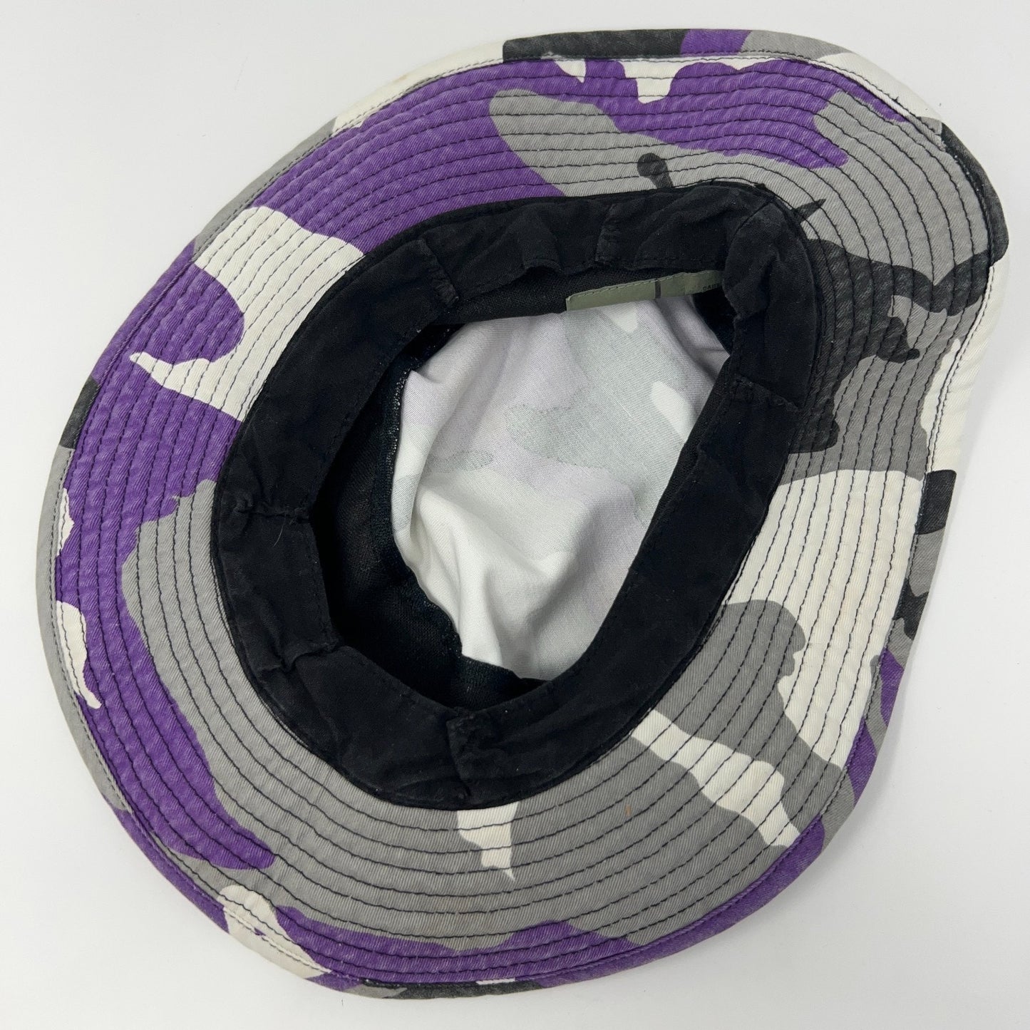 Camouflage Bucket Hat Purple Military Army Camo Fishermans Hat Pail Hat S-M