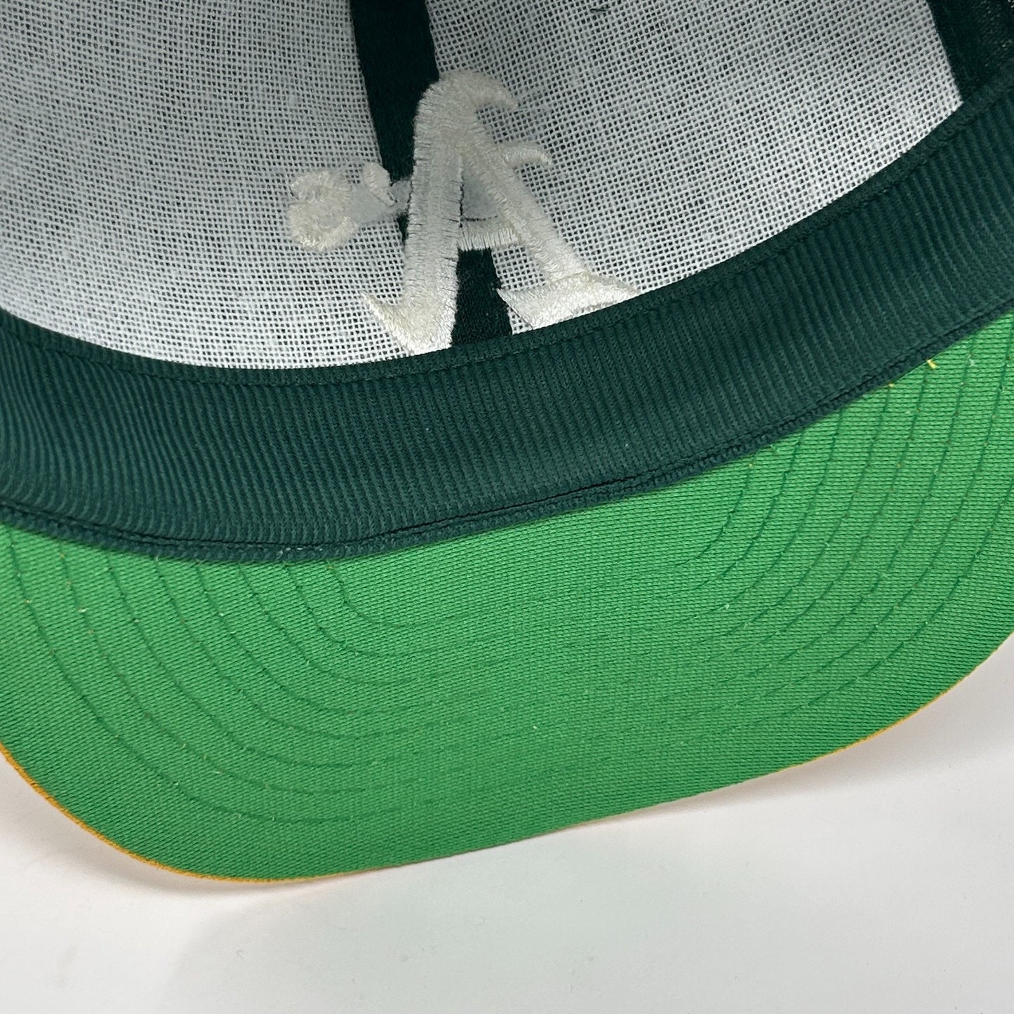 Vintage 90s Oakland Athletics Trucker Hat Baseball Cap Las Vegas A's Snapback