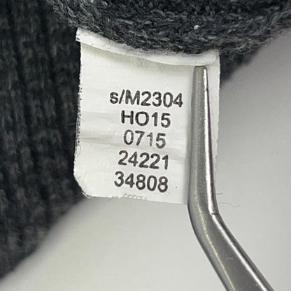Alfani 1/4 Quarter Zip Sweater Mens L Large Gray 100% Cotton Mock Neck Pullover