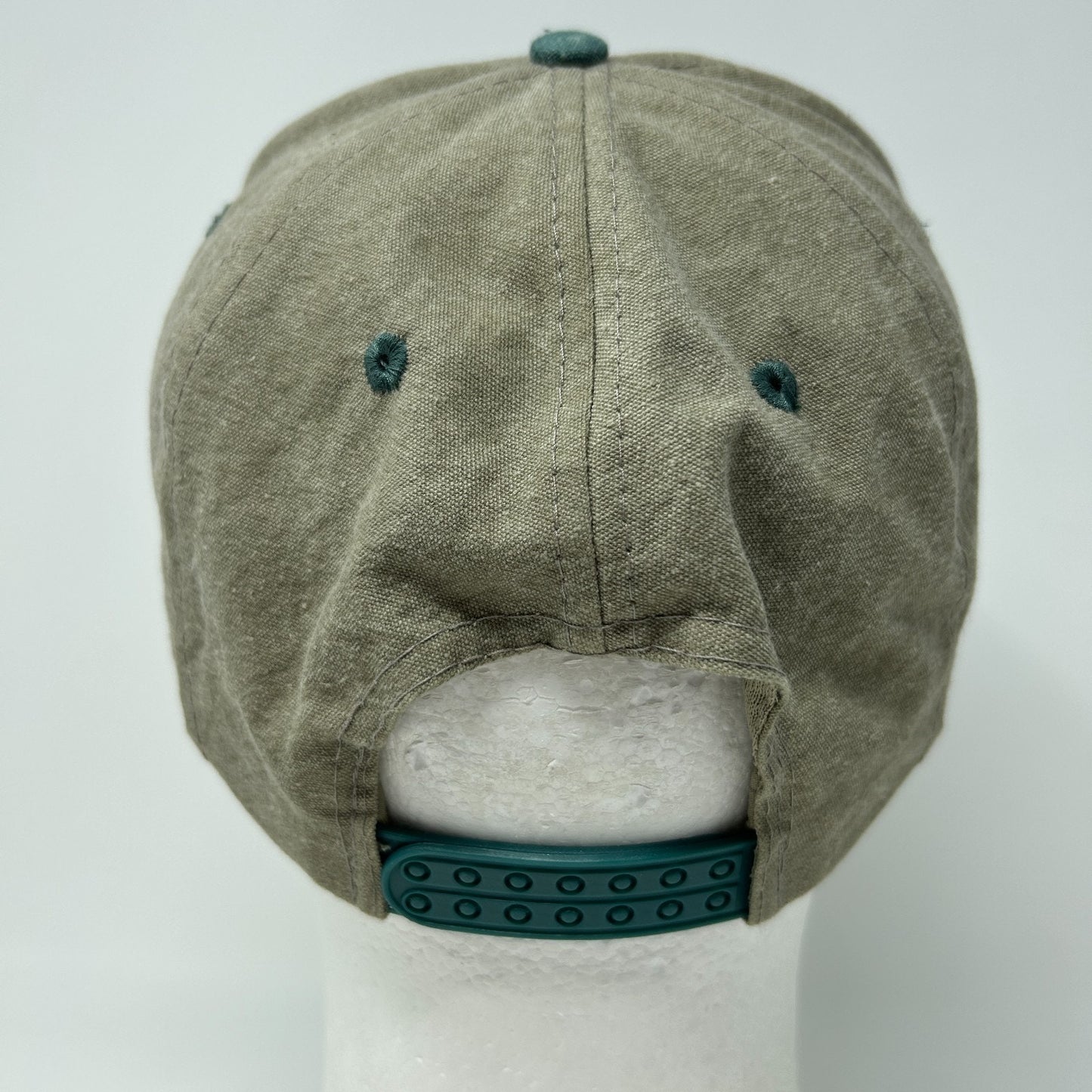 Vintage 90s Greenlee Textron Hat Baseball Cap Steel Fish Tape Snapback Beige