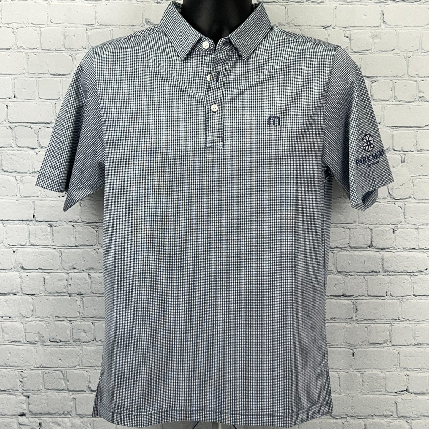 Park MGM Casino Travis Mathew Zim Polo Shirt S Small Gray Las Vegas Short Sleeve