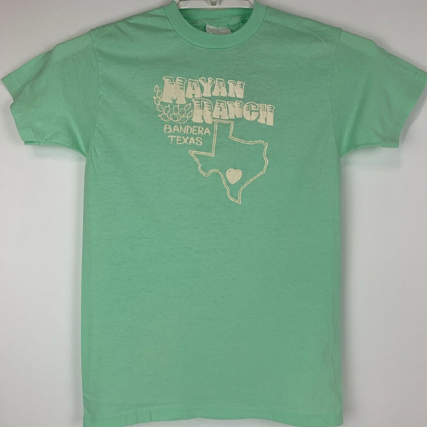 Mayan Dude Ranch Vintage 80s T Shirt Bandera Texas Cowboy Western Made In USA XS