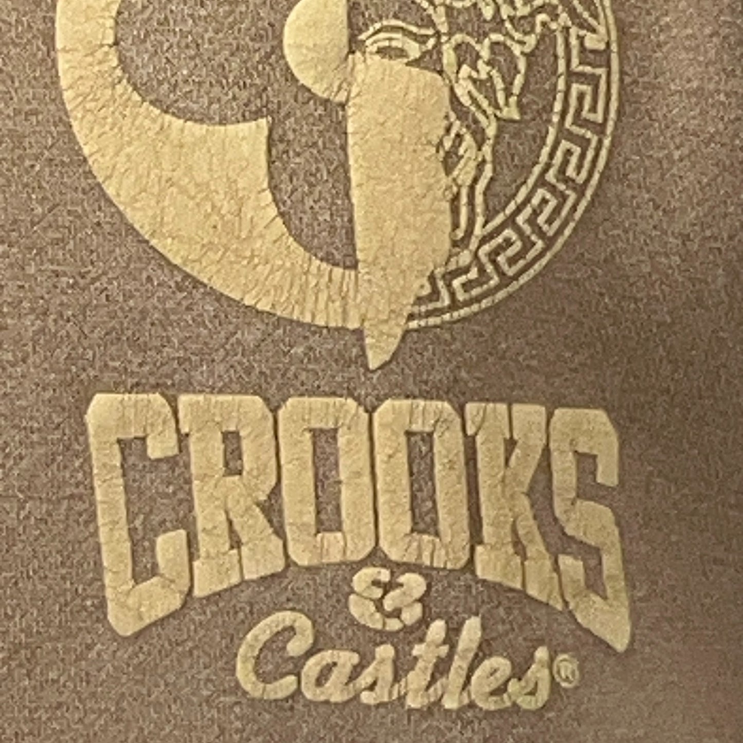 Crooks and Castles Hoodie Hooded Sweatshirt Streetwear Beige Unisex XS X-Small