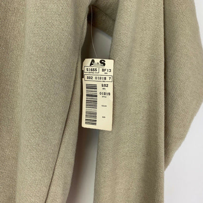 Sudadera estilo suéter Mark Elliot Vintage de los años 90 con detalles de cuero, talla XL, para hombre, color beige