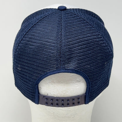 Vintage 80s Iowa Criminal Investigation Trucker Hat Baseball Cap Snapback Blue