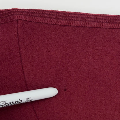 Vintage 90s All New Wool Logo Cardigan Sweater Red Long Sleeve Mens M Medium