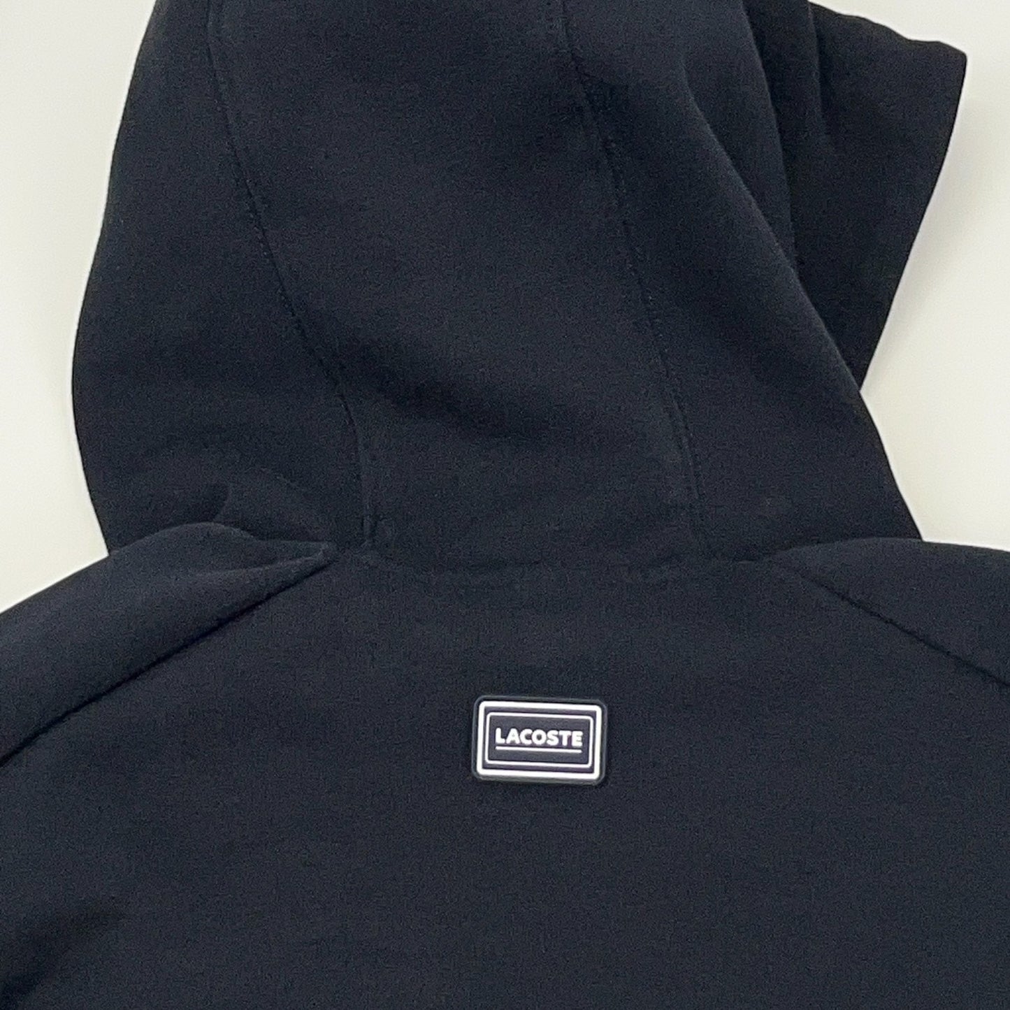 Lacoste Hooded Zip Jacket Mens XL X‑Large Navy Blue Croc Logo Cotton Blend