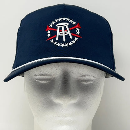 Barstool Sports Golf Hat Baseball Cap Golfer Blue Rope Corded Snapback Blue