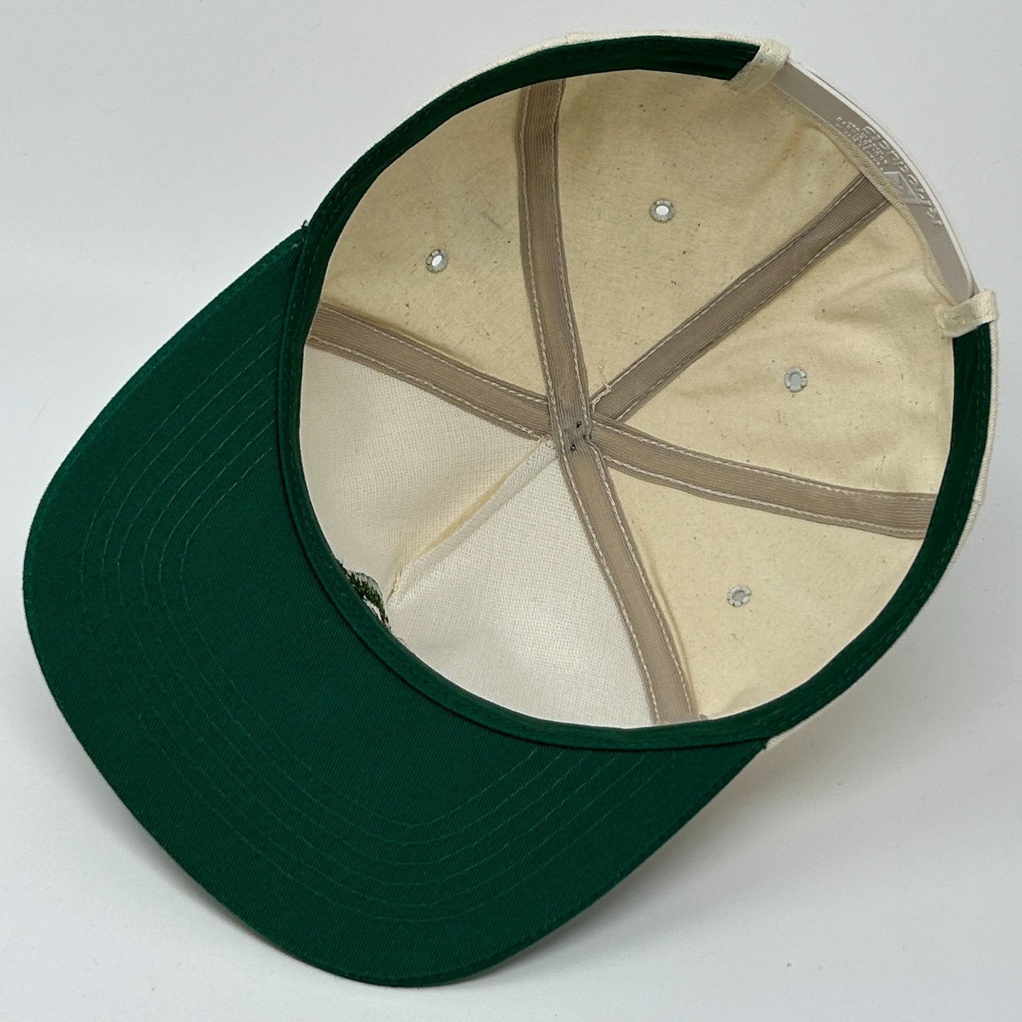 Vintage Asgrow RX770 Seeds Hat Baseball Cap Soybean Snapback K-Products Beige