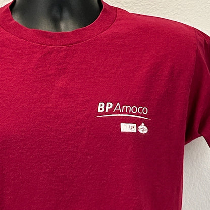 Vintage Y2Ks Arbor Week BP Amoco T Shirt 2000 Arbor Day Gas Trees Red S Small