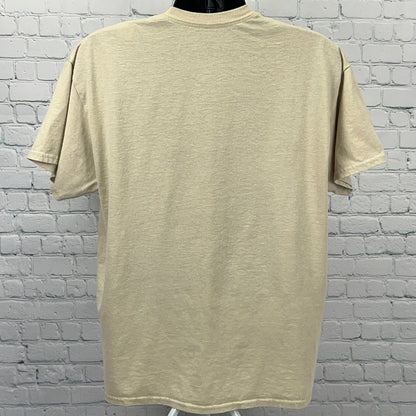 Jeep Only T Shirt Unisex XL X-Large Beige 4x4 Wrangler Offroading Short Sleeve