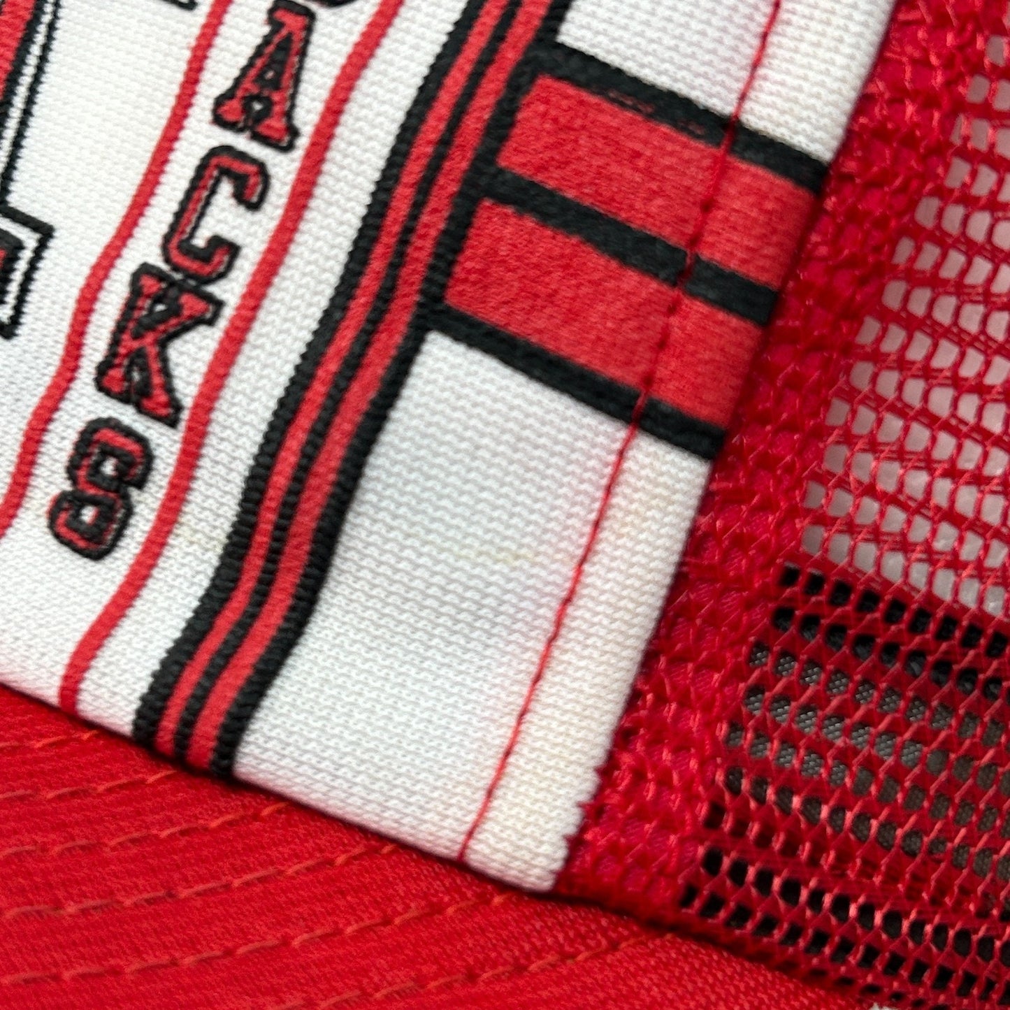 Vintage 80s Arkansas Razorbacks Trucker Hat Baseball Cap Red Hogs Mesh Snapback