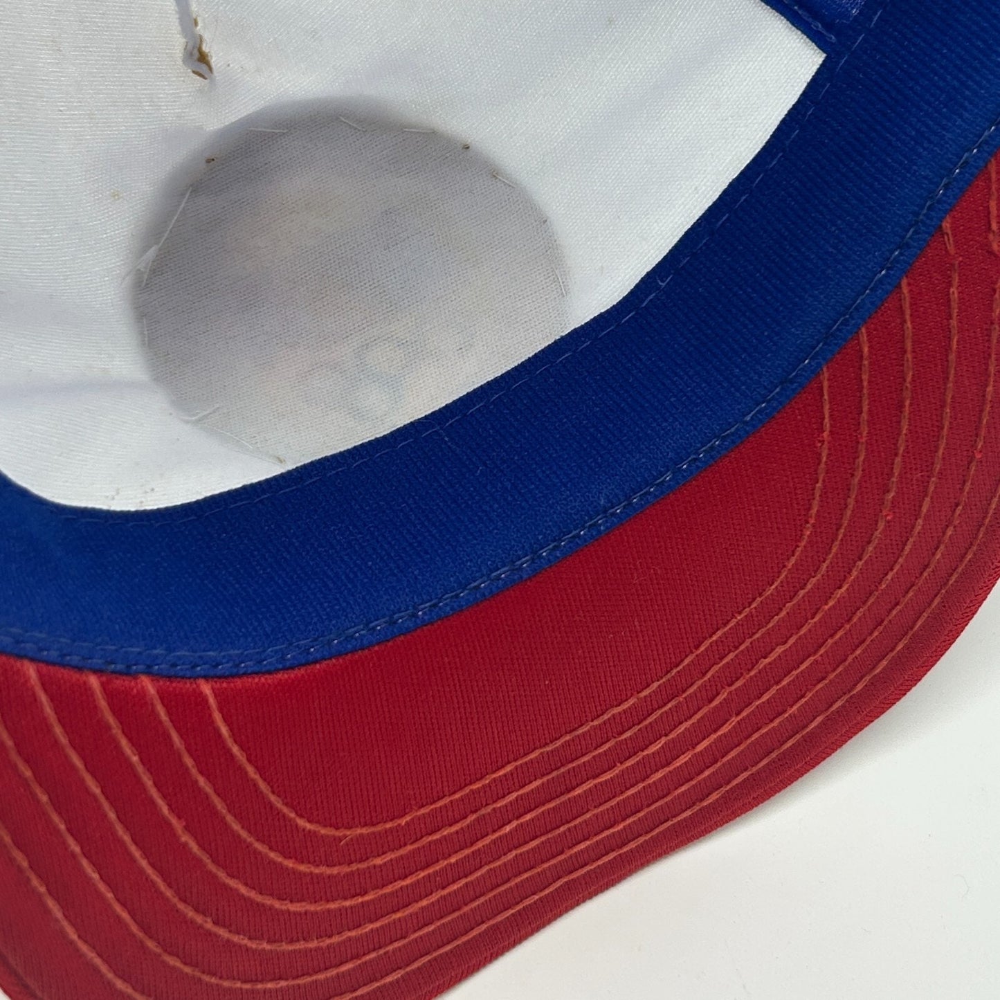 Vintage 80s Levi Strauss 1984 Olympics Trucker Hat Cap Blue Levis Mesh Snapback