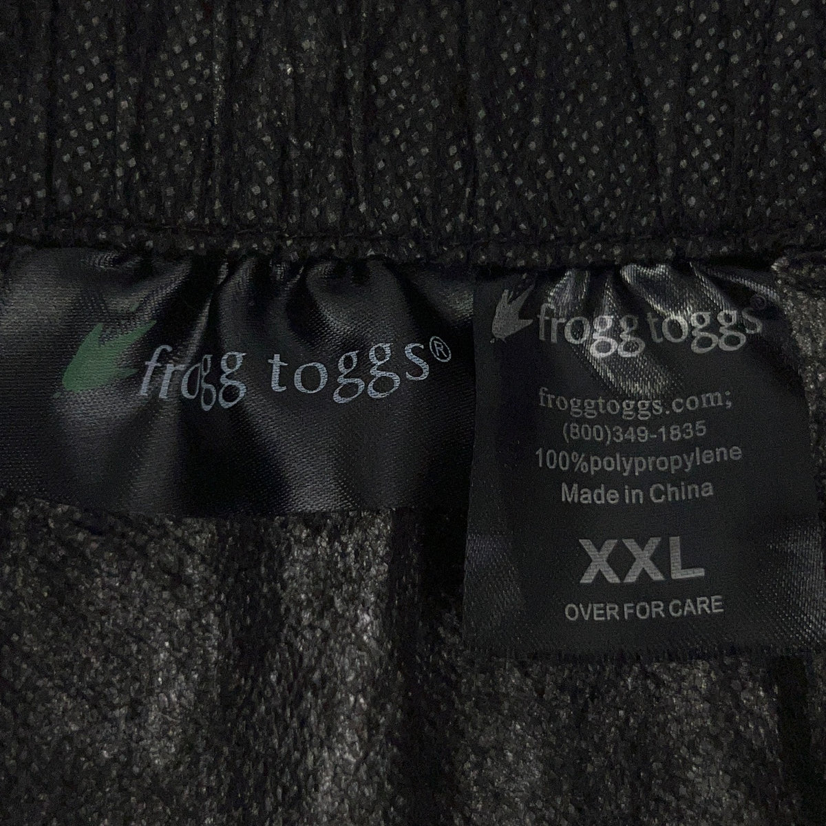 Frogg Toggs Rain Pants 2XL XXL Black Waterproof Lightweight Hiking Outdoor Mens