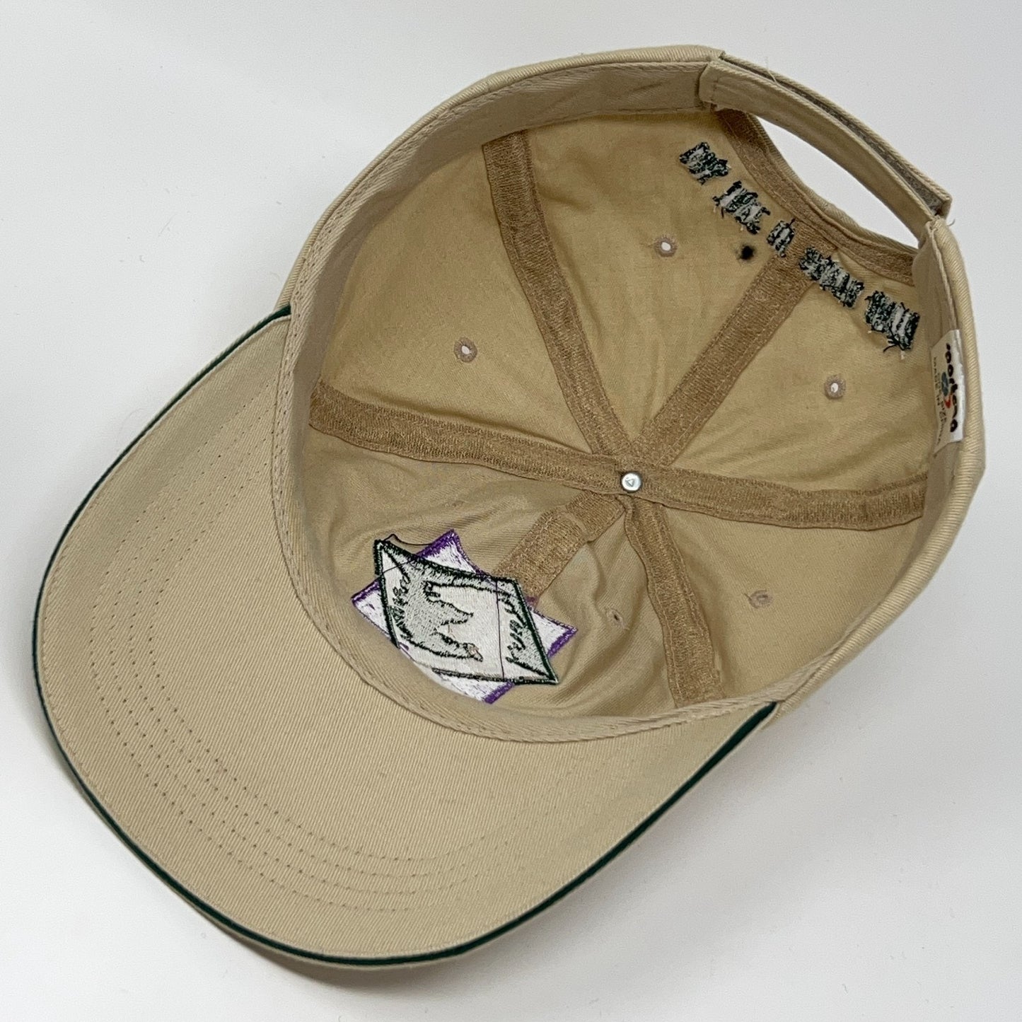 Vintage 90s Santa Anita Park Thoroughbreds Hat Baseball Cap Horse Racing Beige