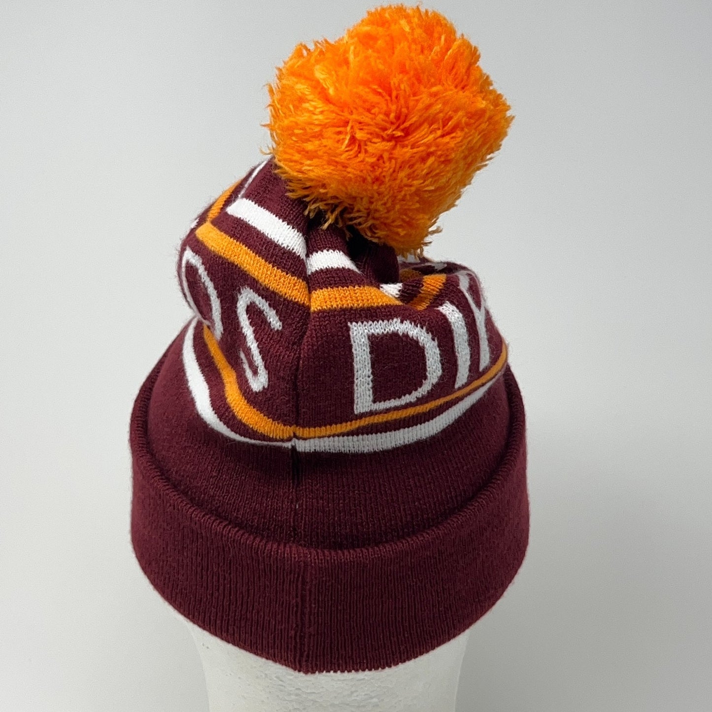 Dirty Heads Cuffed Pom Pom Beanie Toque Winter Hat Red Reggae Rock Band