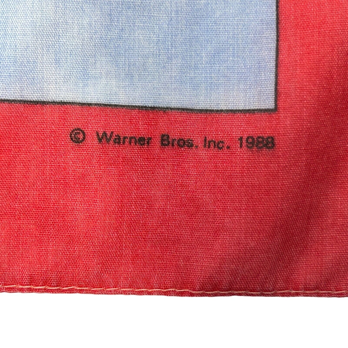 Tweety Bird Looney Tunes Bandana Handkerchief Vintage 80s Warner Bros USA Made