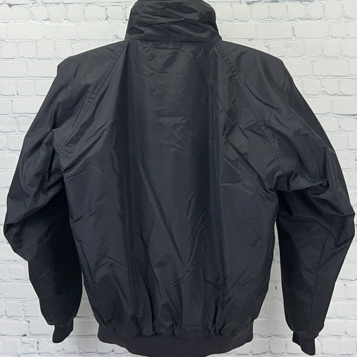 Vintage 90s Trump Plaza Atlantic City Casino Bomber Jacket M Medium Black Fleece