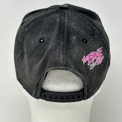 Vintage 90s Las Vegas Thunder Hat Cap Black Ice Hockey Snapback KEDG The Edge