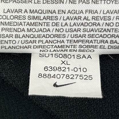 Nike Tiger Woods Collection Vapor Trail Polo Shirt Golf Dri-Fit Black XL X-Large