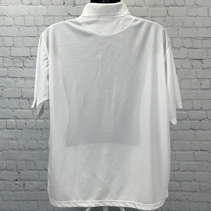 Vintage 90s Hacienda Hotel Casino Las Vegas Polo Shirt Gambling White XL X-Large